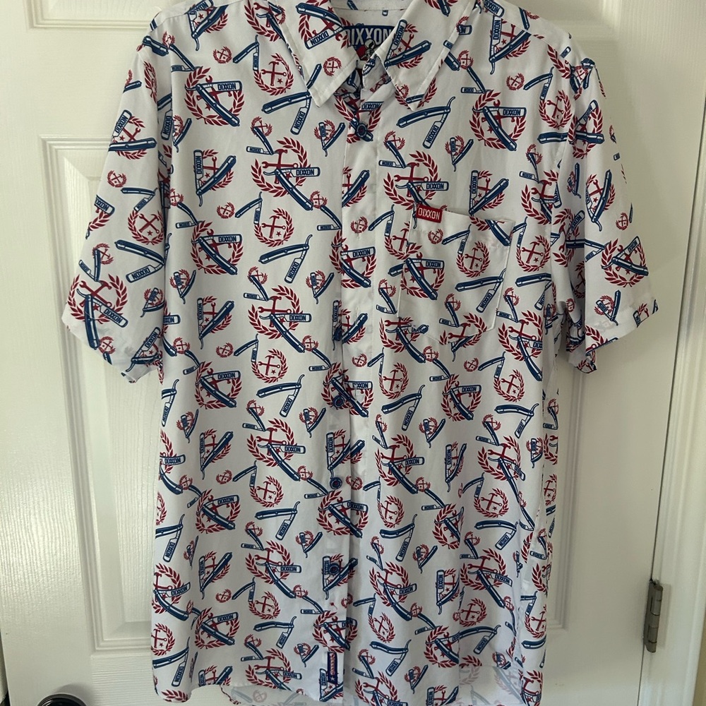 DIXXON Men's size Medium “The High and Tight” Party Shirt. Like New